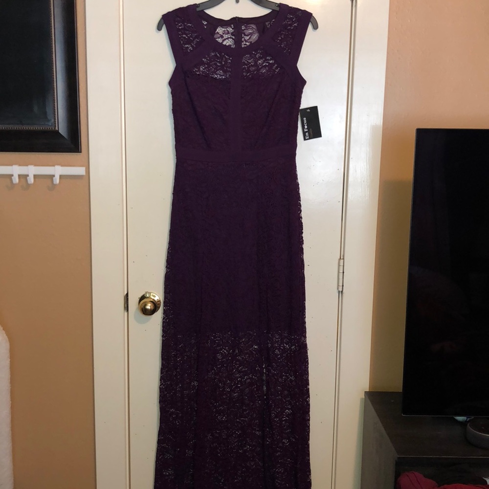 Purple Plum Lace Dress